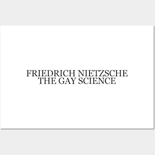 Friedrich Nietzsche  "The Gay Science" Book Quote Posters and Art